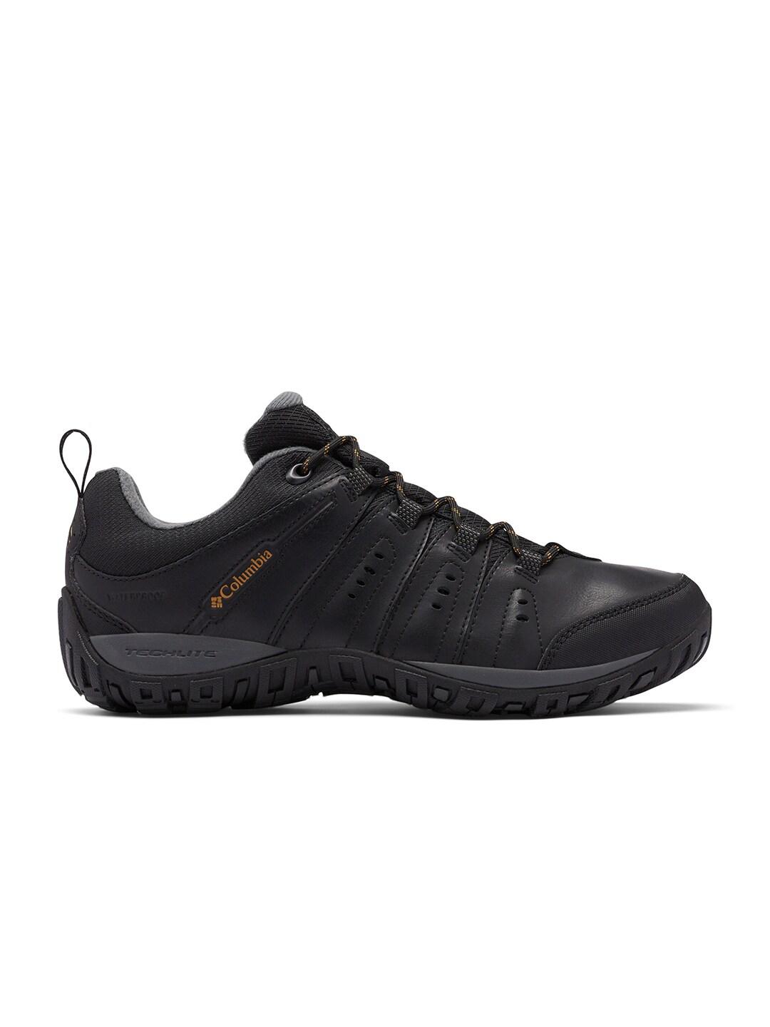 Columbia Men Black Omni-Tech Woodburn II Low Shoes (Waterproof)