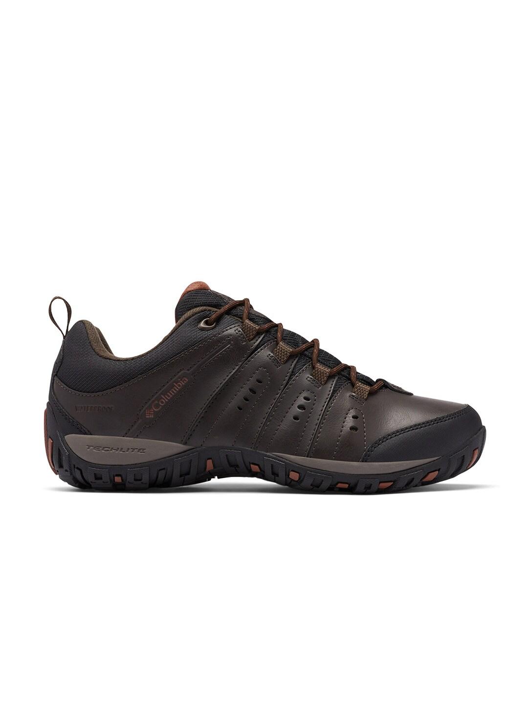 Columbia Men Brown Omni-Tech Woodburn II Low Shoes (Waterproof)