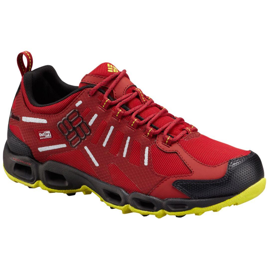 Columbia Men Red OutDry Ventfreak Low Shoes (Fully Waterproof)