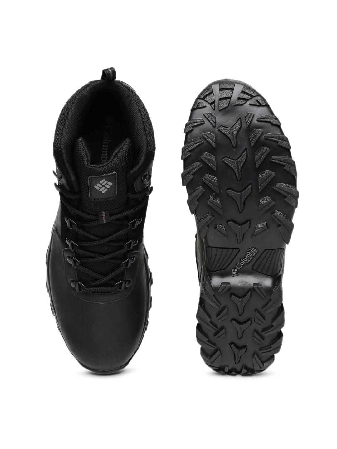 Columbia Men Black NEWTON RIDGE PLUS II Water Resistant Shoes