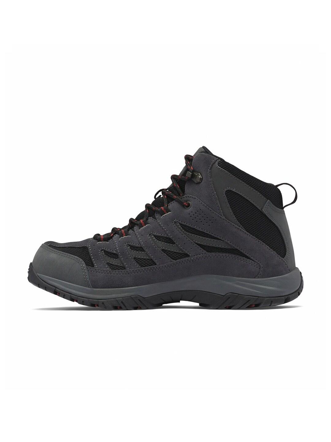 Columbia Men Black CRESTWOOD MID Water Resistant Shoes