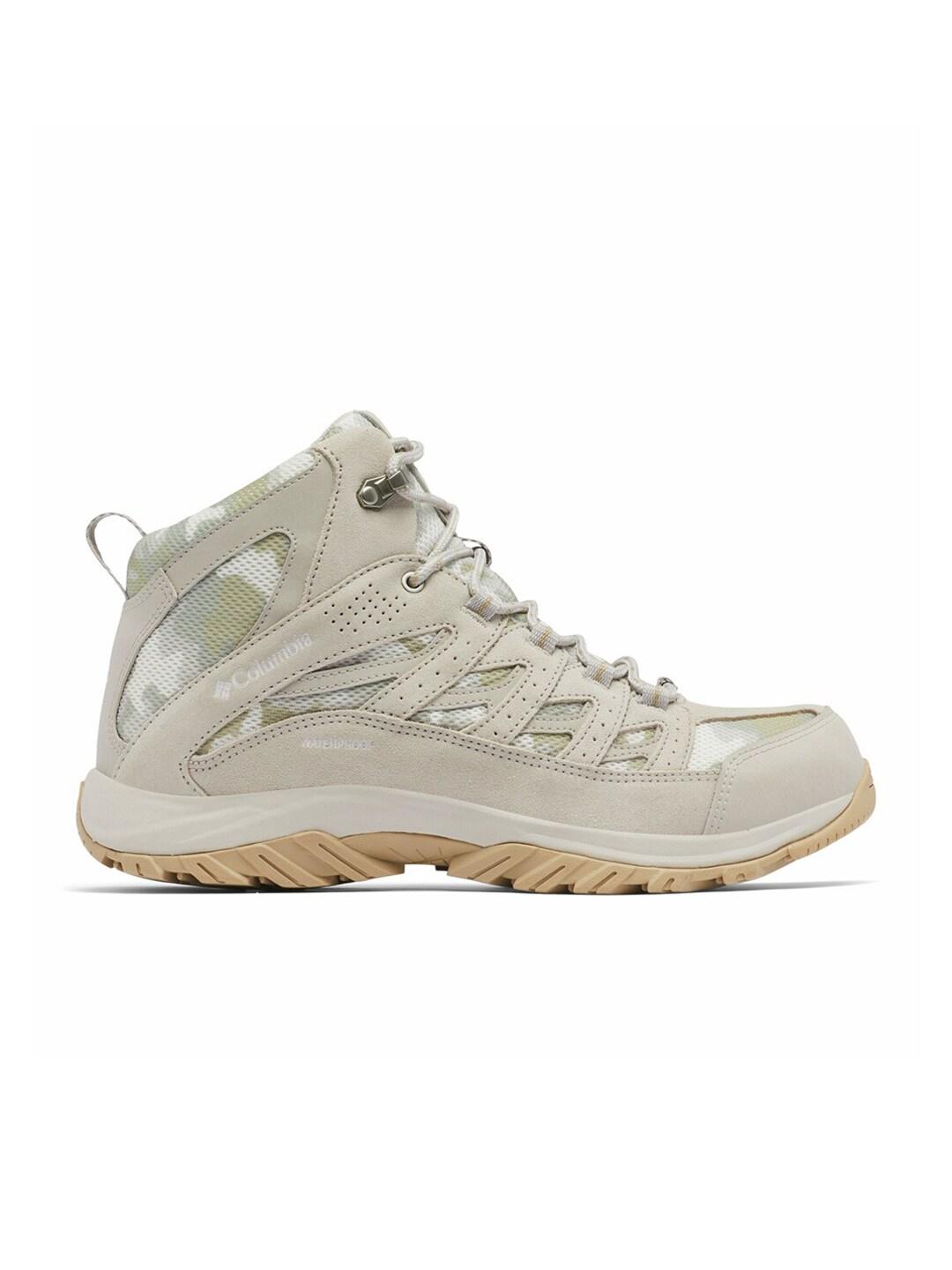 Columbia Men Grey CRESTWOOD MID Water Resistant Shoes