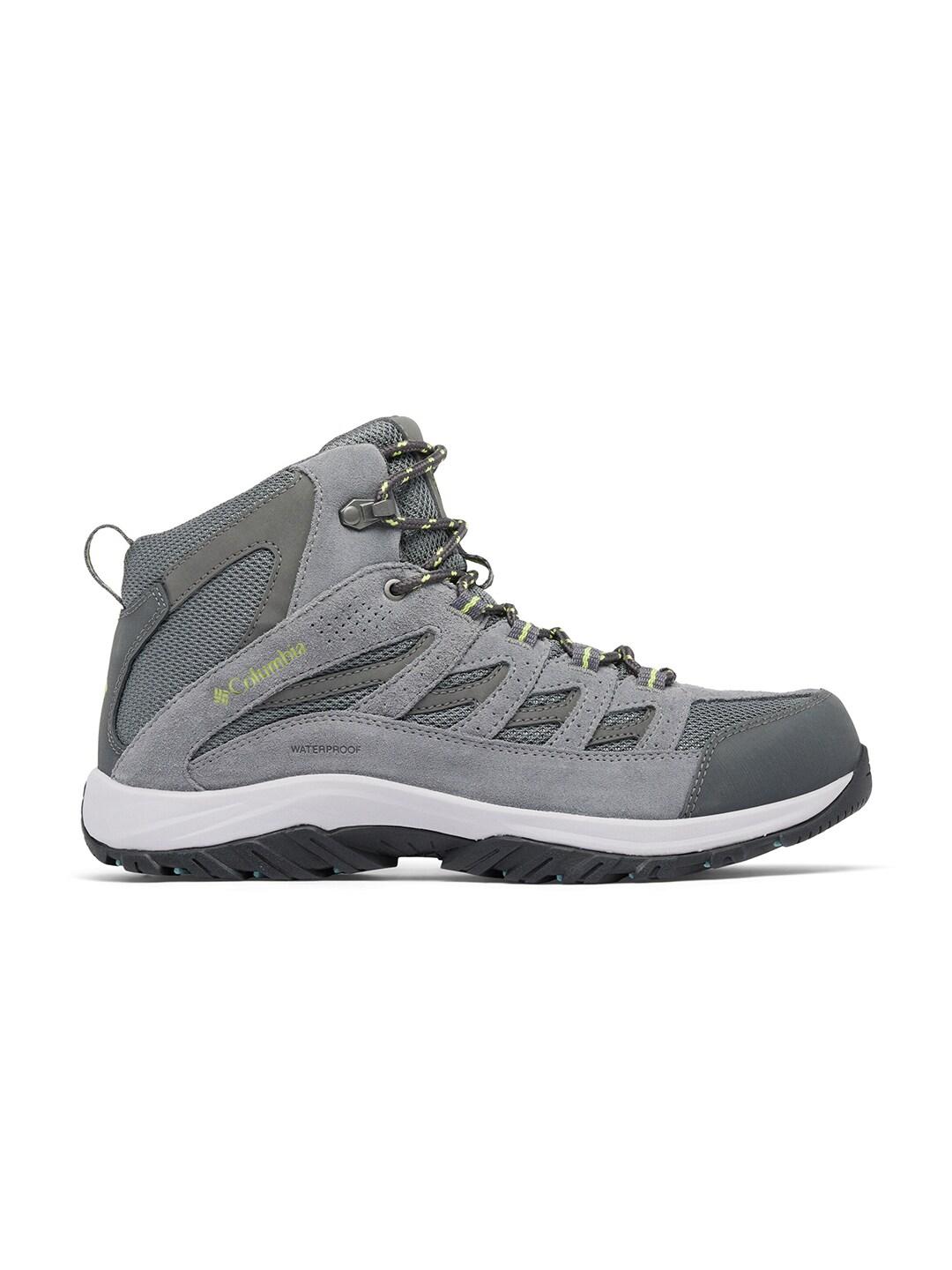 A Men Wearing Columbia Men Grey CRESTWOOD MID WATERPROOF