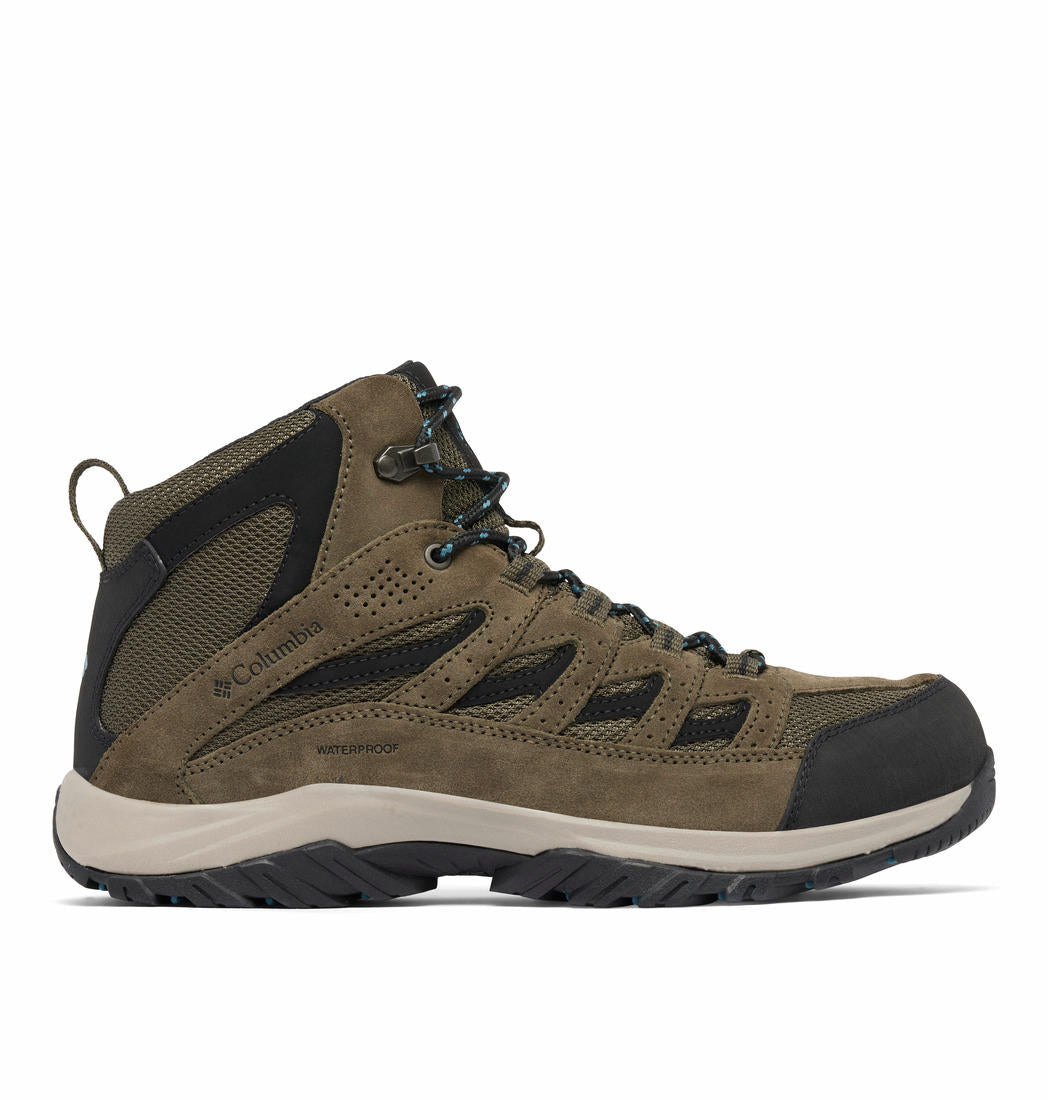 Columbia Men Green Omni-Tech Crestwood Mid Shoes (Waterproof)