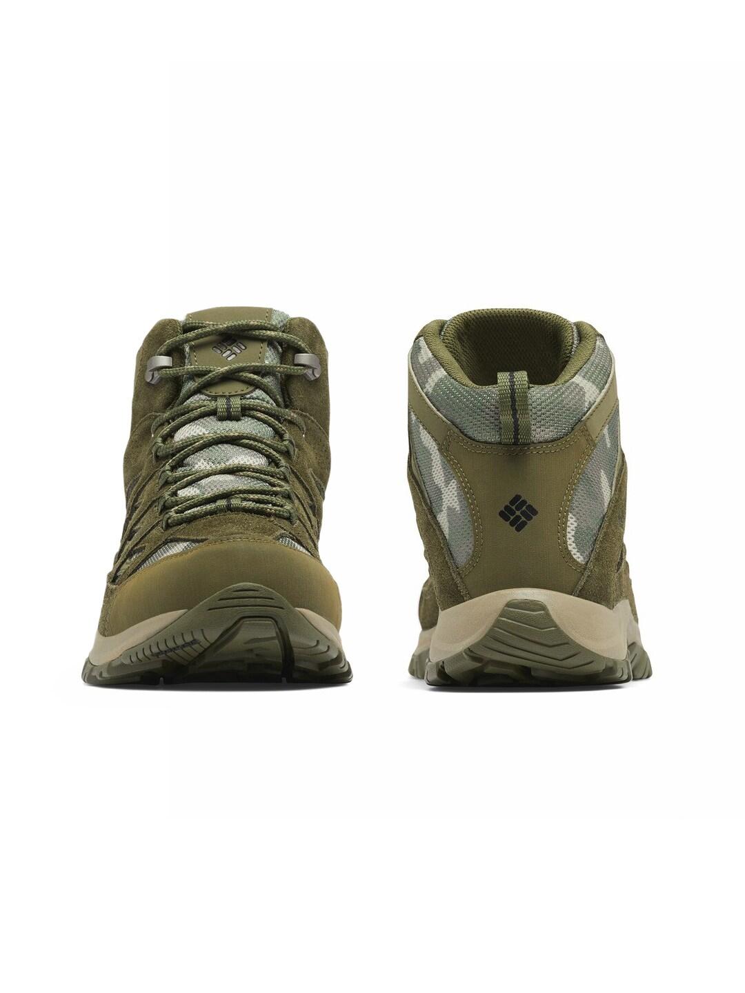Columbia Men Green Crestwood Mid Water Resistant Shoes