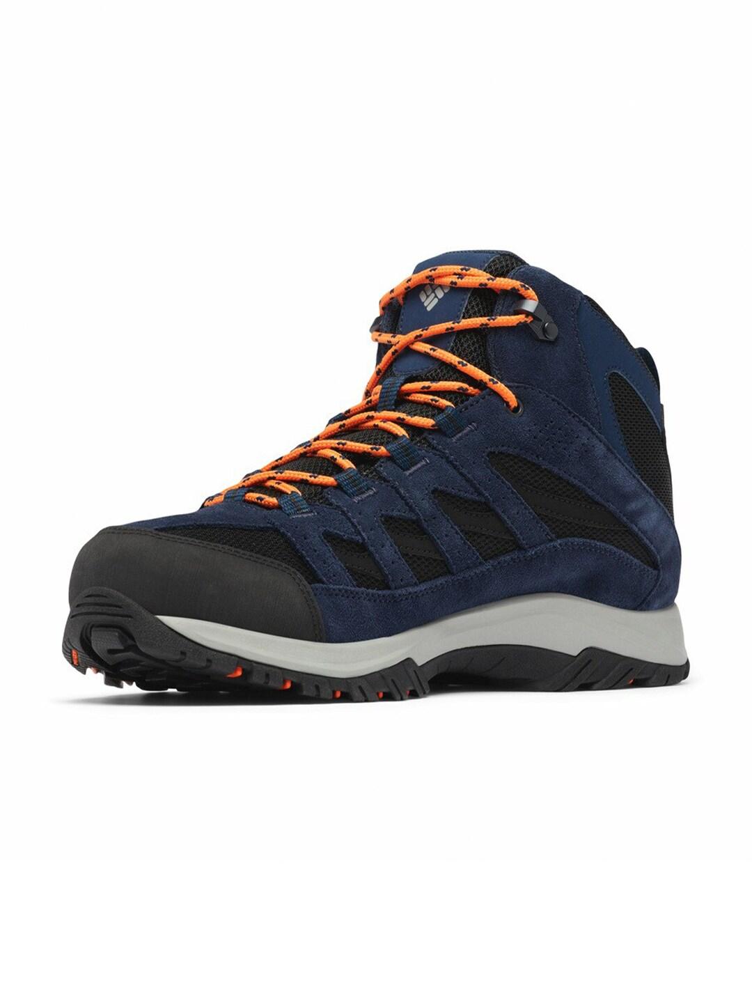 Columbia Men Blue Crestwood Mid Water Resistant Shoes