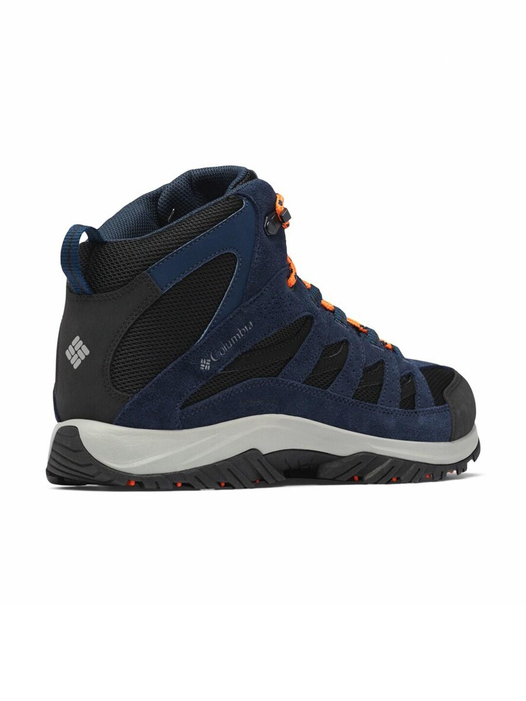 Columbia Men Blue Crestwood Mid Water Resistant Shoes