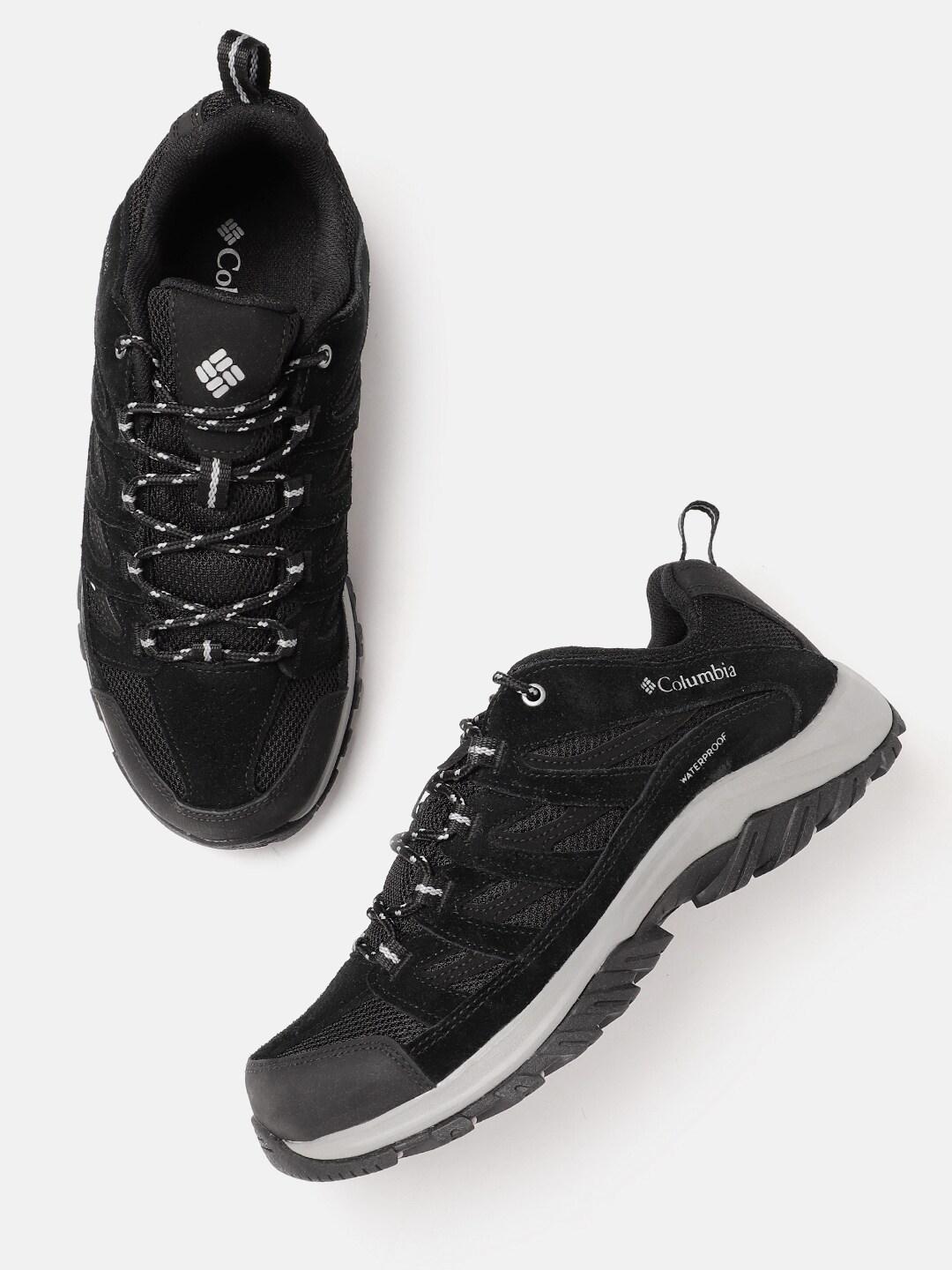 Columbia Men Black CRESTWOOD Water Resistant Shoes