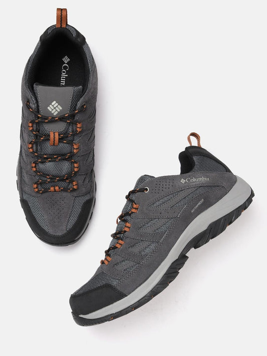 Columbia Men Grey Crestwood Water Resistant Shoes
