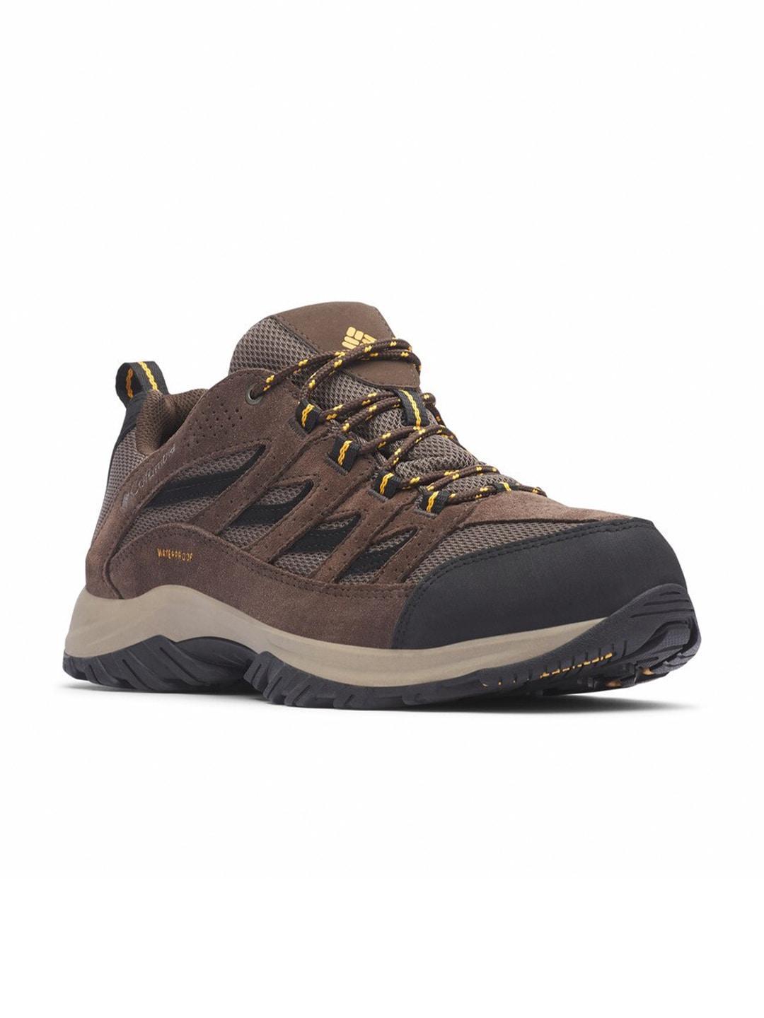 Columbia Men Brown Crestwood Water Resistant Shoes