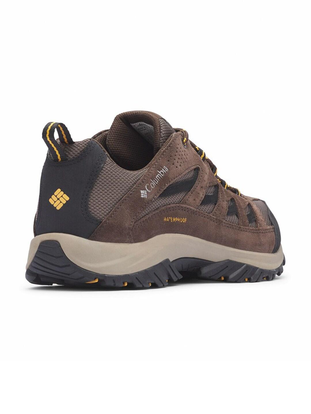 Columbia Men Brown Crestwood Water Resistant Shoes