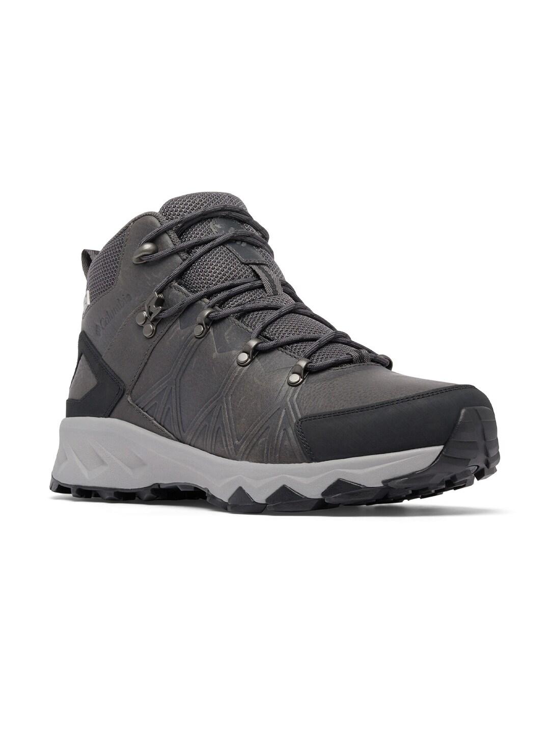 Columbia Men Grey PEAKFREAK II MID OUTDRY LEATHER