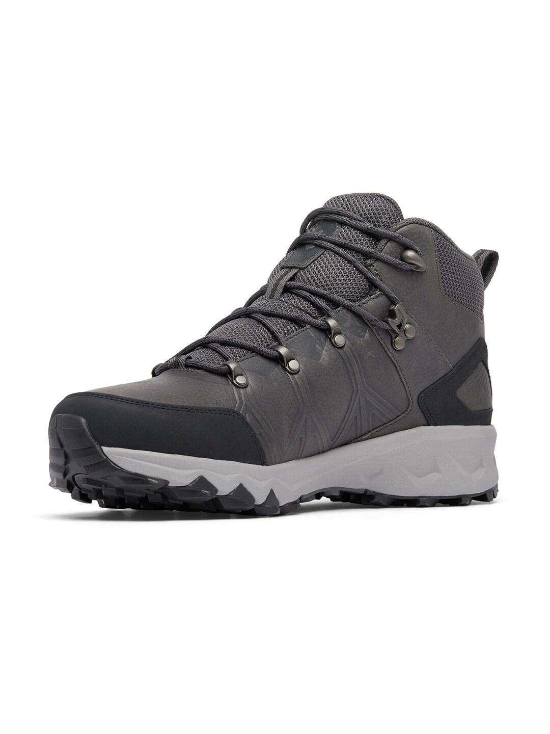 Columbia Men Grey PEAKFREAK II MID OUTDRY LEATHER