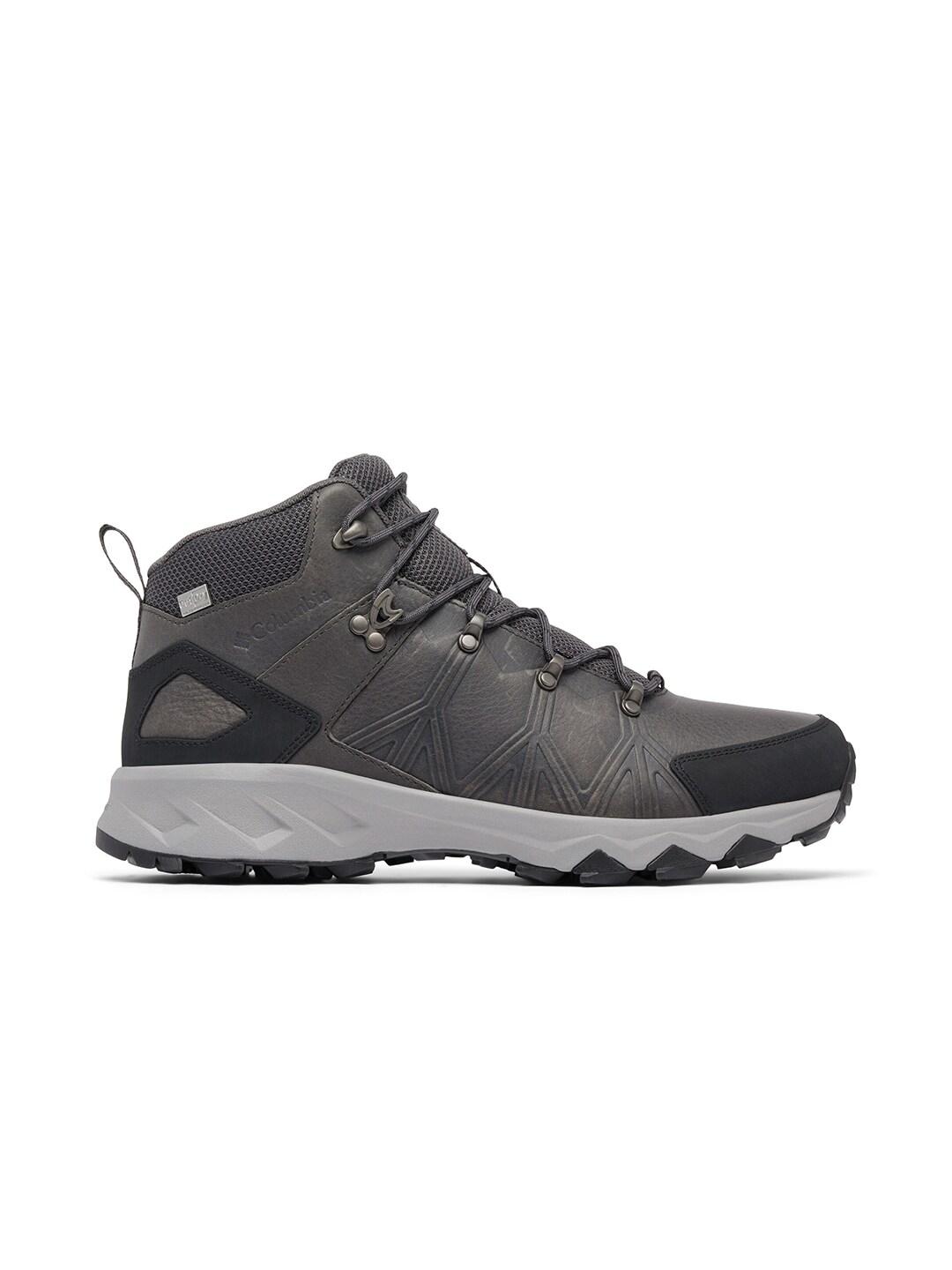 Columbia Men Grey PEAKFREAK II MID OUTDRY LEATHER