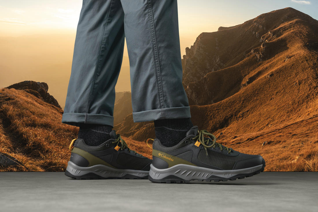 A Men Wearing Columbia Men Black TRAILSTORM ASCEND WP