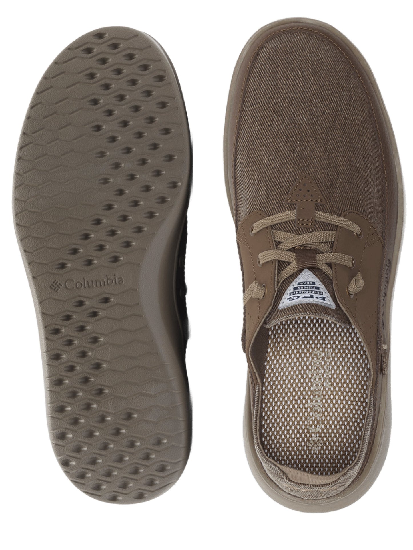 Columbia Men Brown Omni-Grip Boatside Relaxed PFG Water Shoes