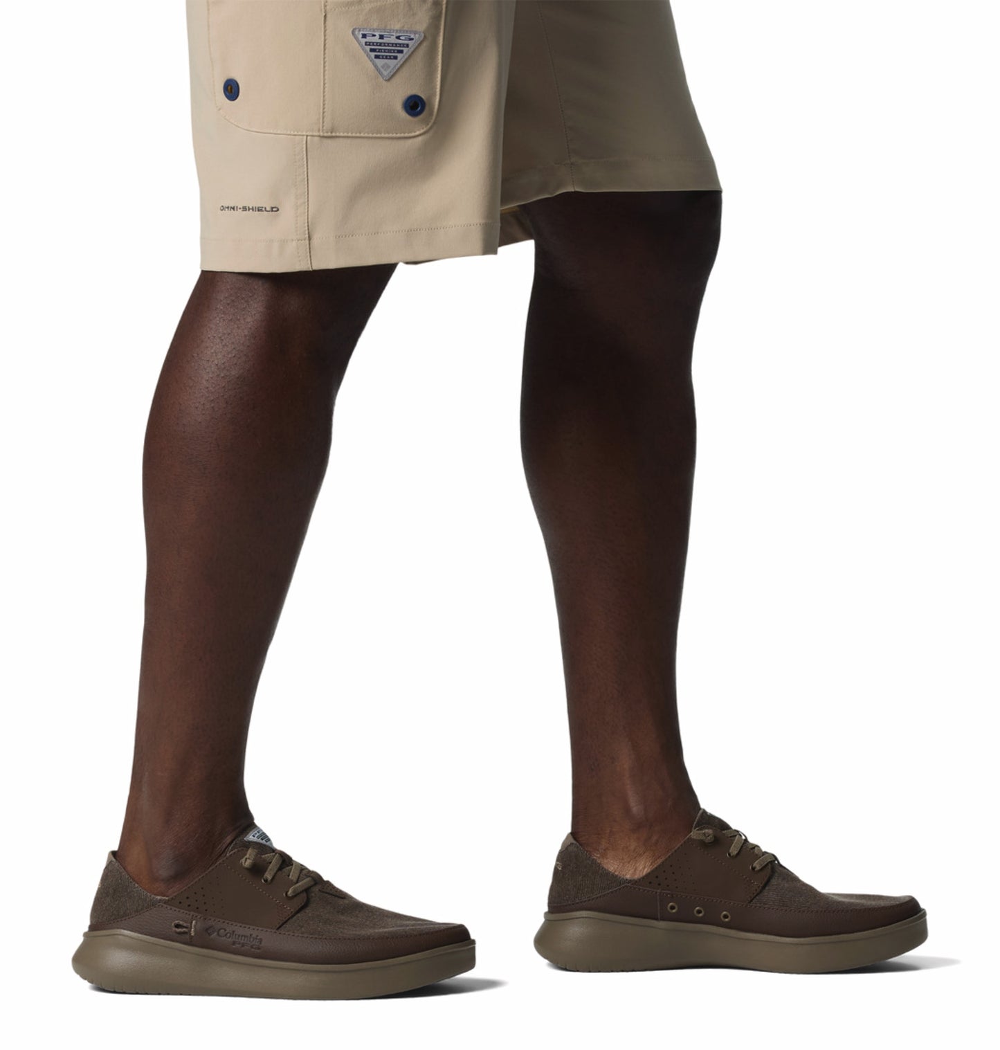 Columbia Men Brown Omni-Grip Boatside Relaxed PFG Water Shoes