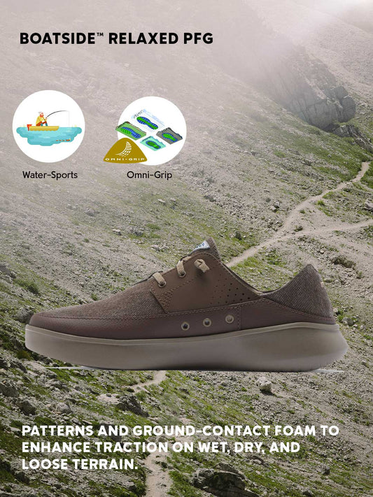 Columbia Men Brown Omni-Grip Boatside Relaxed PFG Water Shoes