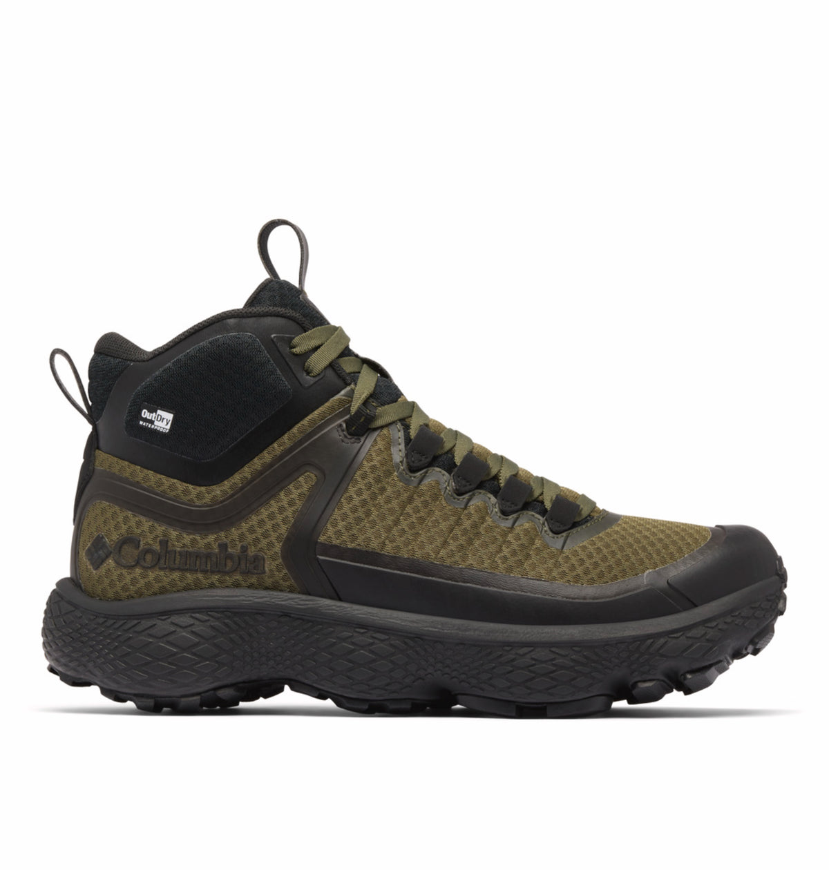 Columbia Men Green OutDry Escape Thrive Titanium Mid Shoes (Fully Waterproof)