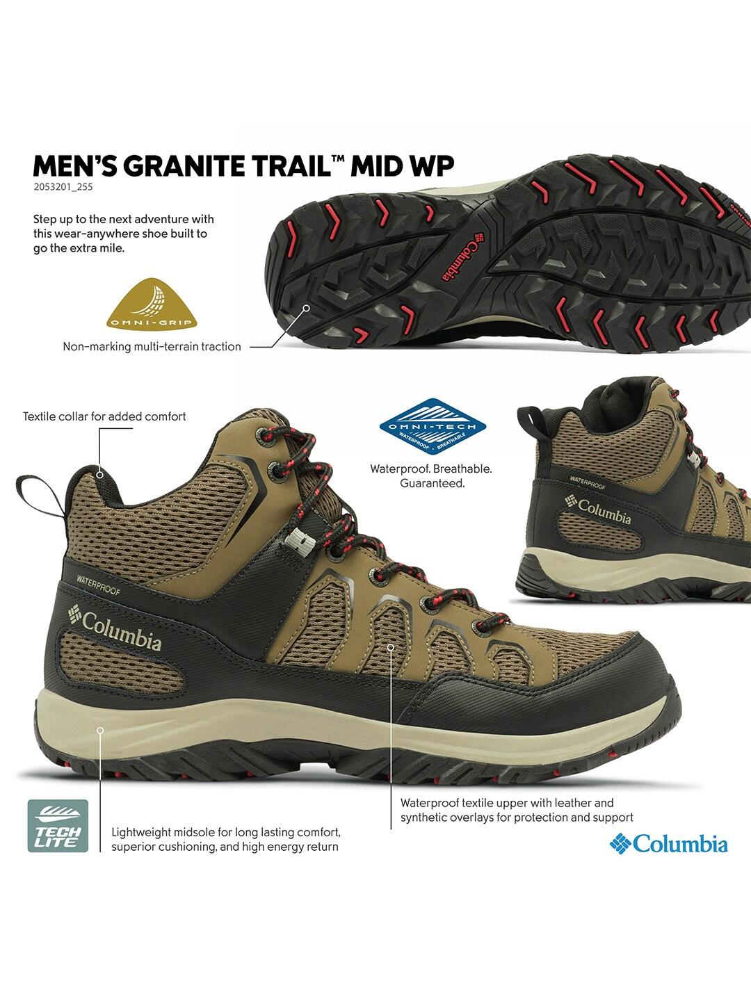 Columbia Men Brown GRANITE TRAIL MID WP
