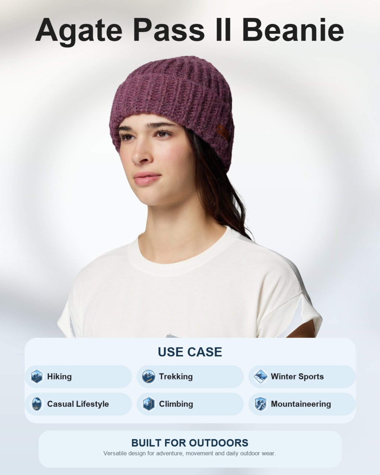 Columbia Women Purple Agate Pass II Beanie