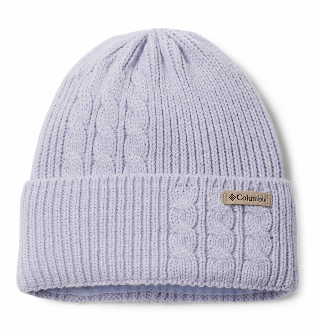 Columbia Womens Purple Agate Pass Cable Knit Beanie