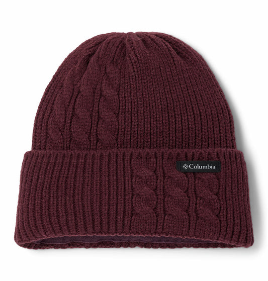 Columbia Womens Red Agate Pass Cable Knit Beanie