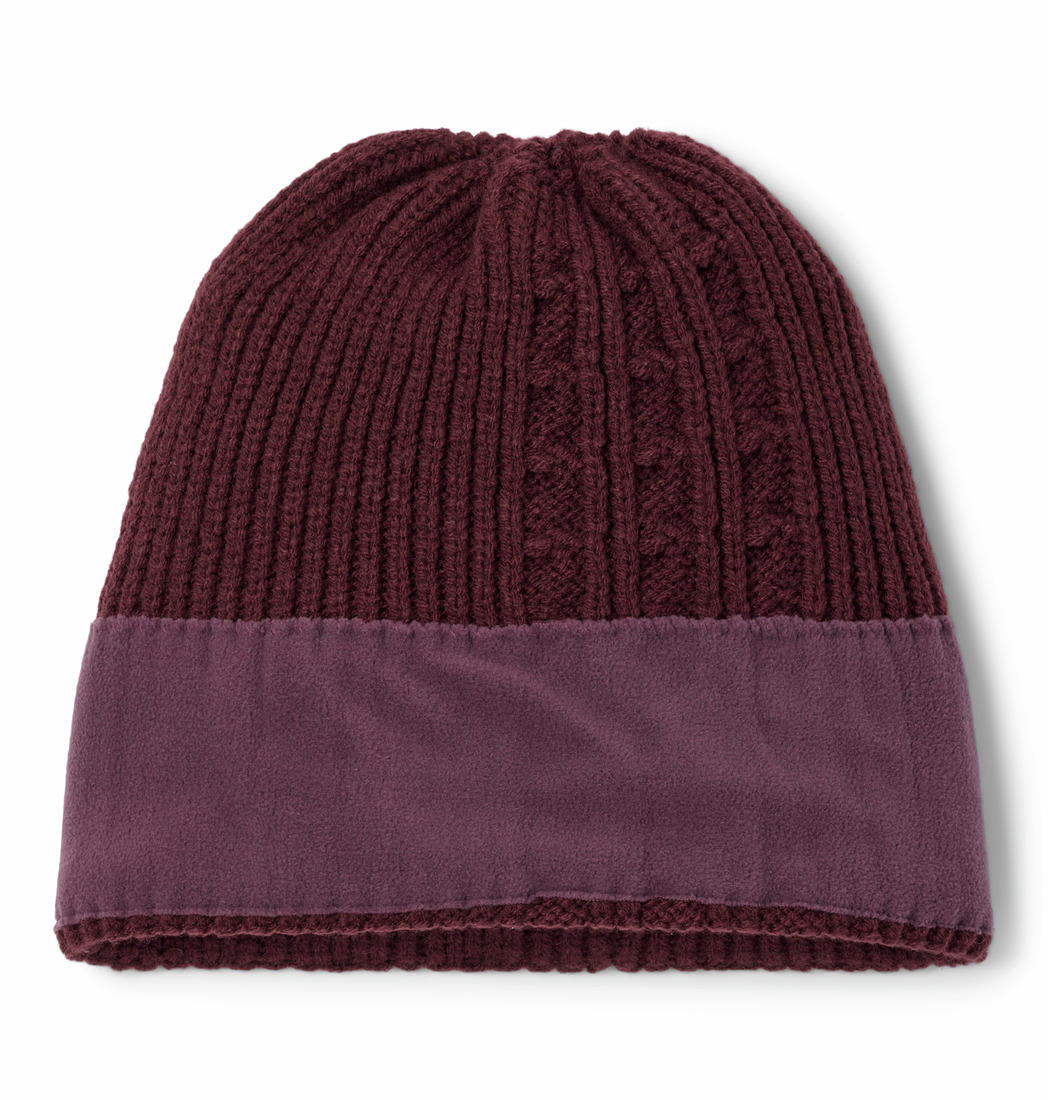 Columbia Womens Red Agate Pass Cable Knit Beanie
