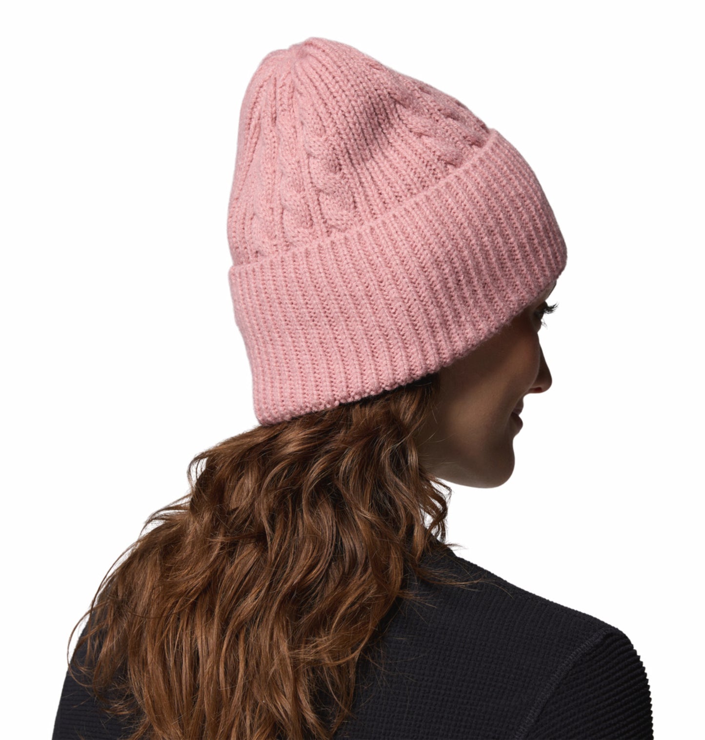 Columbia Womens Peach  Agate Pass Cable Knit Beanie