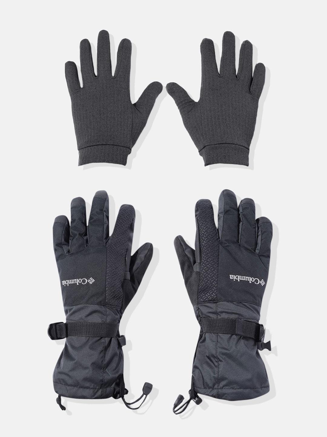 Columbia Women Black Bugaboo Interchange Gloves