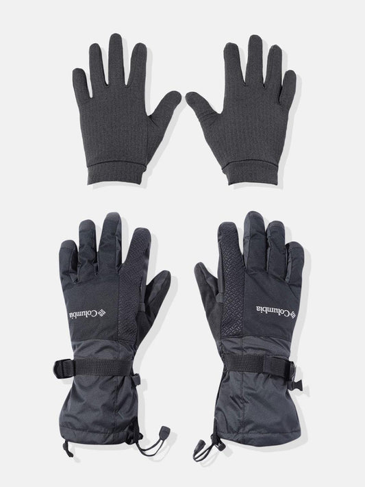 Columbia Women Black Bugaboo Interchange Gloves