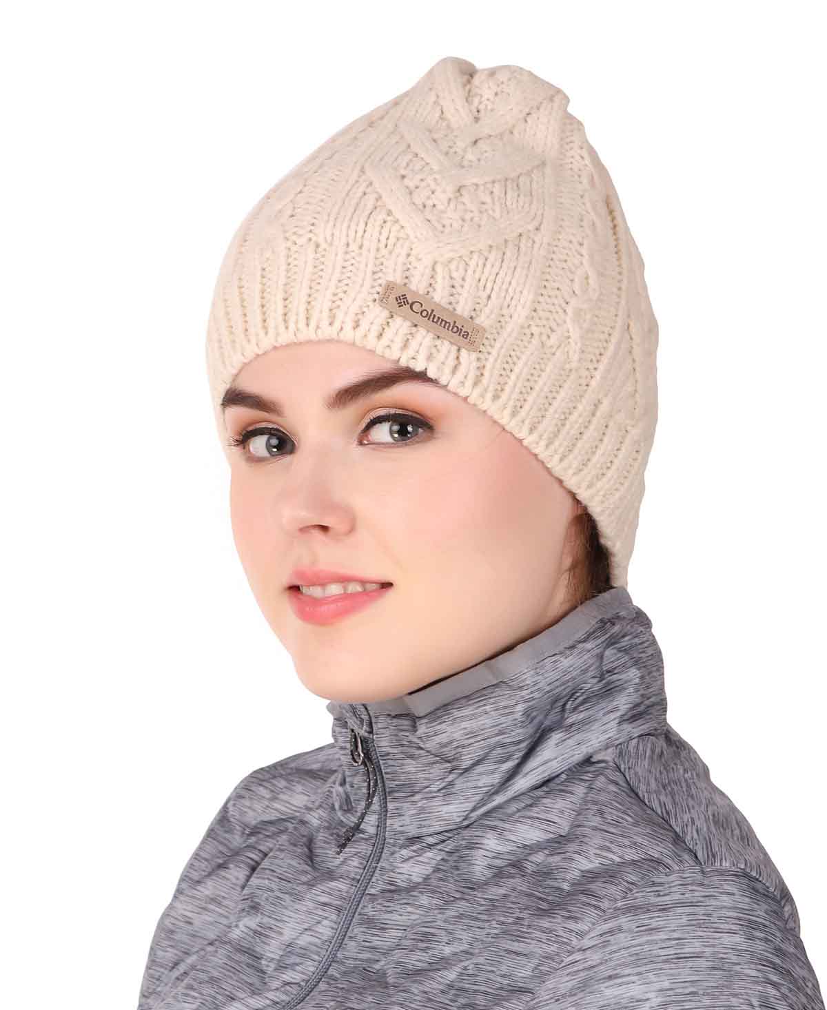 Columbia Unisex White Parallel Peak II Beanie