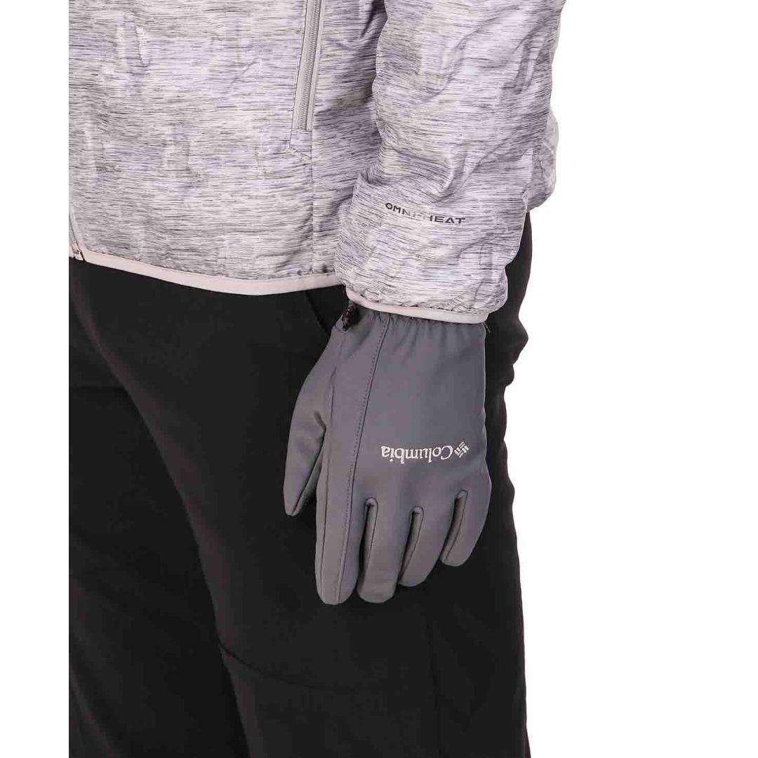 Columbia Men Grey M Ascender Softshell Glove