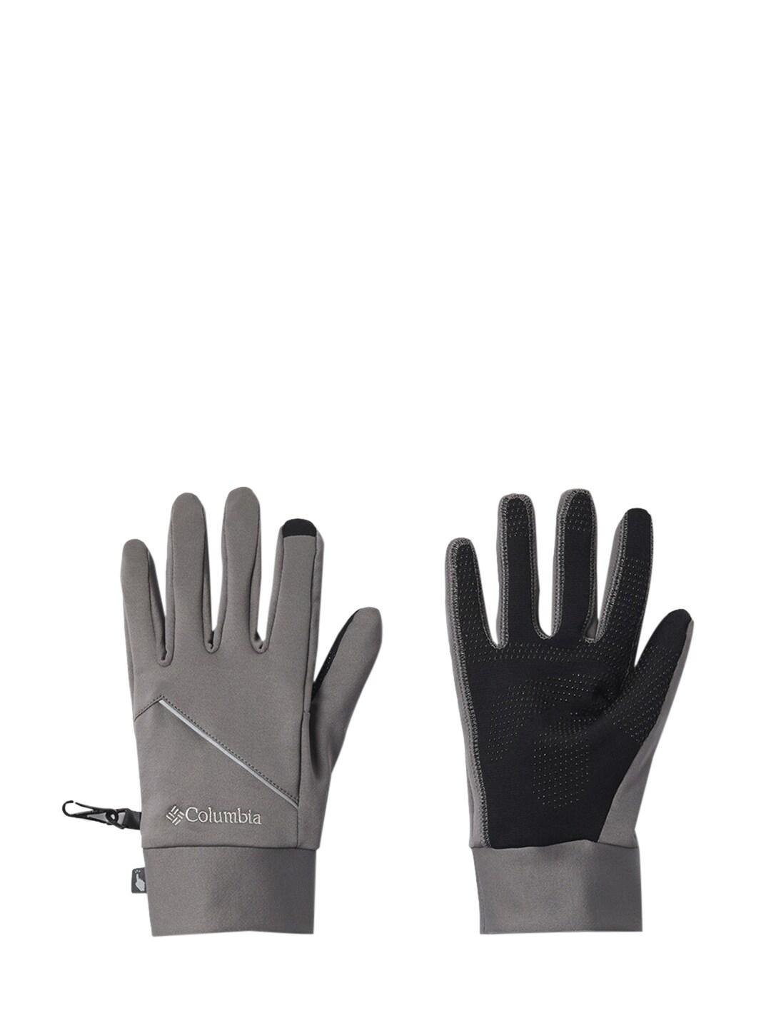 Columbia Men Grey M Trail Summit Running Gloves