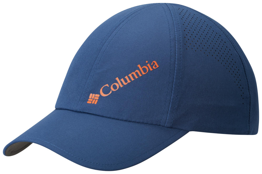 Columbia Men Blue M Silver Ridge Ball Cap II (Sun Protection)