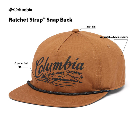 Columbia Unisex Brown Ratchet Strap Snap Back Cap