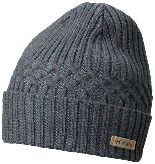 Columbia Unisex Grey Raven Ridge Cabled Beanie