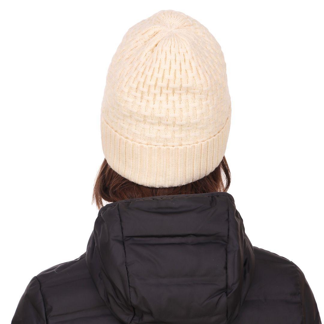 Columbia Unisex White Hideaway Haven Cabled Beanie