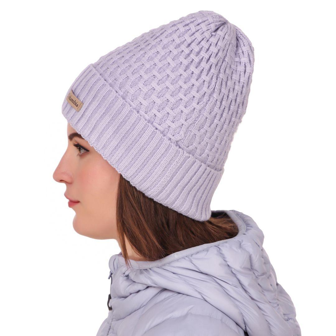 Columbia Unisex Purple Hideaway Haven Cabled Beanie