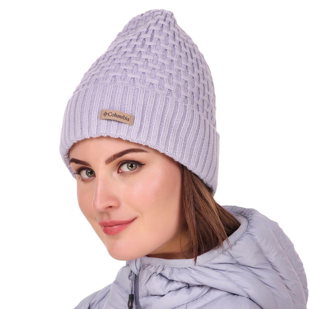 Columbia Unisex Purple Hideaway Haven Cabled Beanie