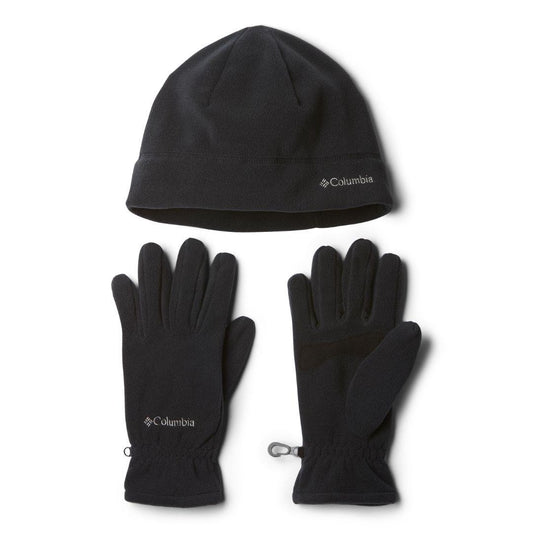 Columbia Unisex Black Fast Trek Hat and Glove Set