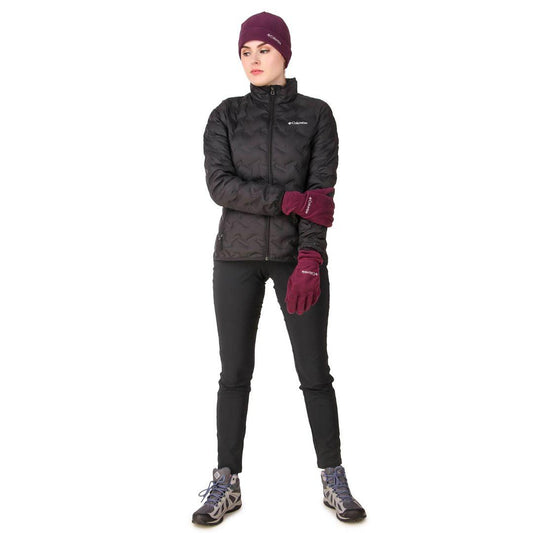 Columbia Unisex Maroon Fast Trek Hat and Glove Set