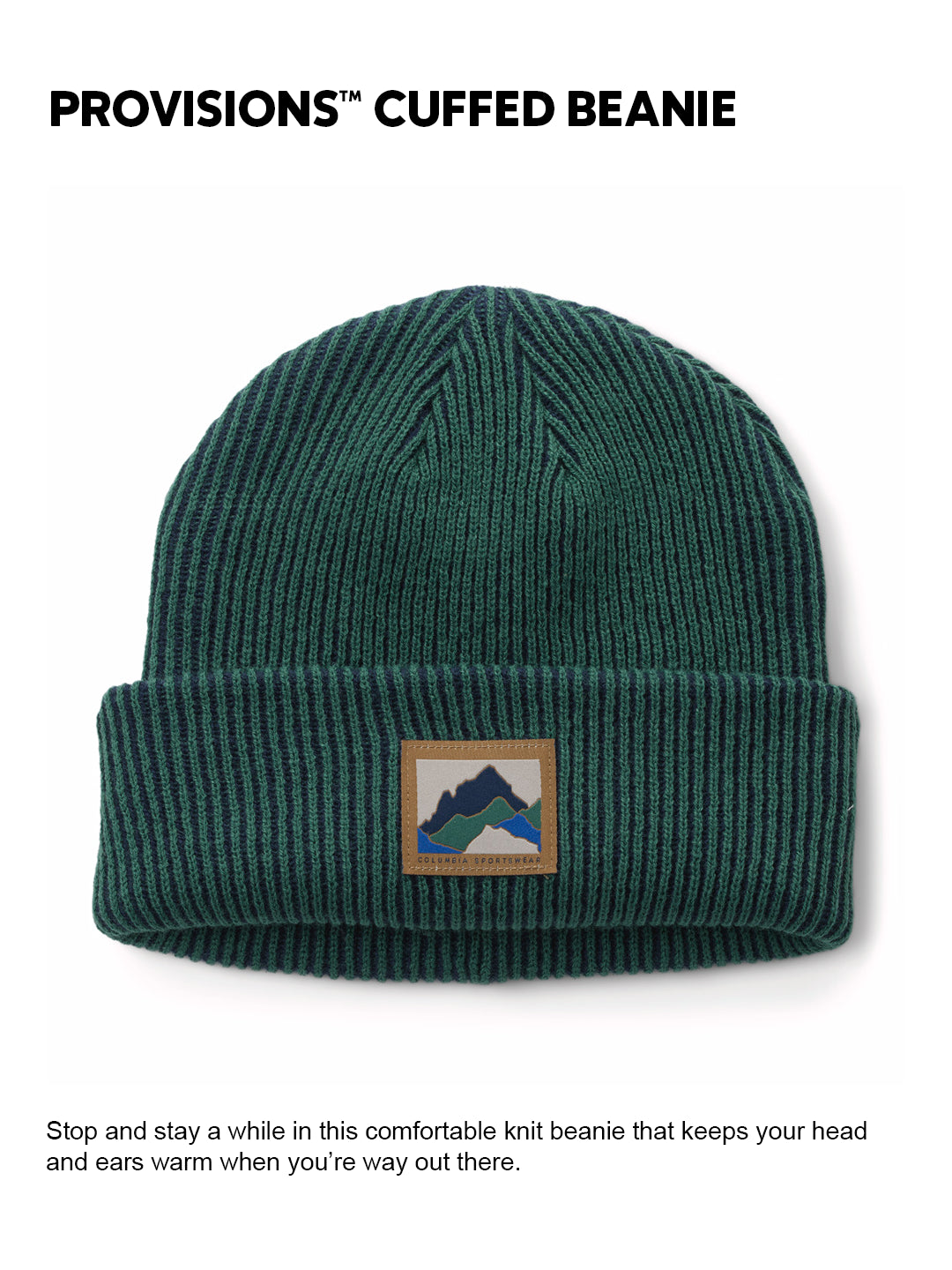 Columbia Unisex Green Provisions Cuffed Beanie