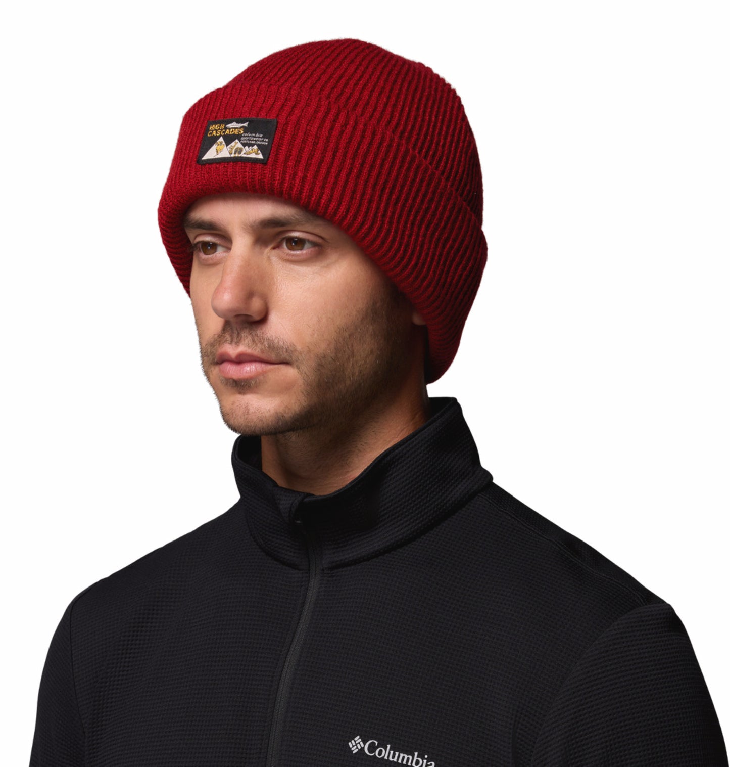 Columbia Unisex Red Provisions Cuffed Beanie