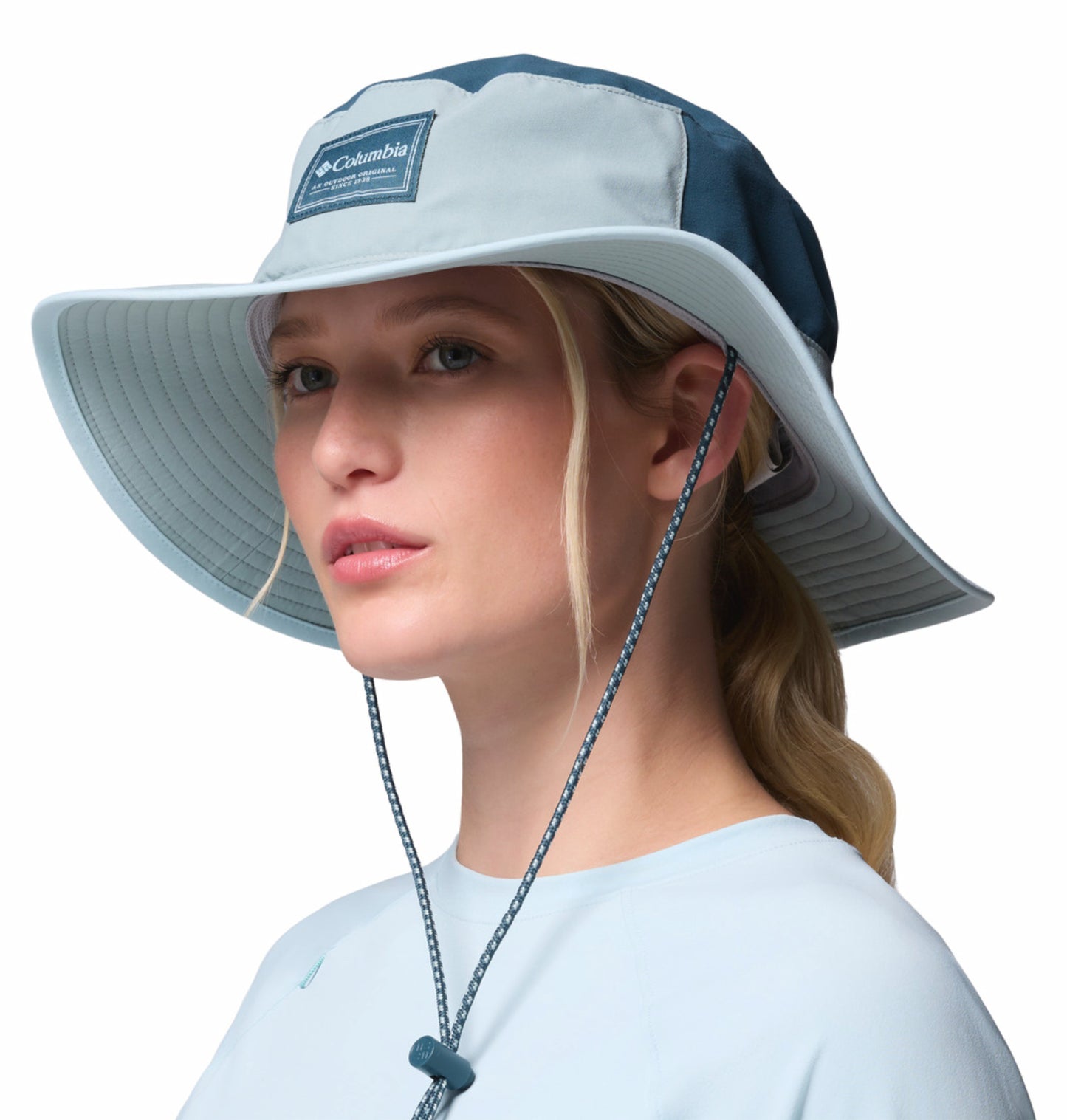 Columbia Unisex Blue Omni-Shade Broad Spectrum II Booney Hat for Sun Safety