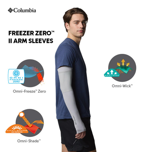 Columbia Unisex Black Freezer Zero II Arm Sleeves