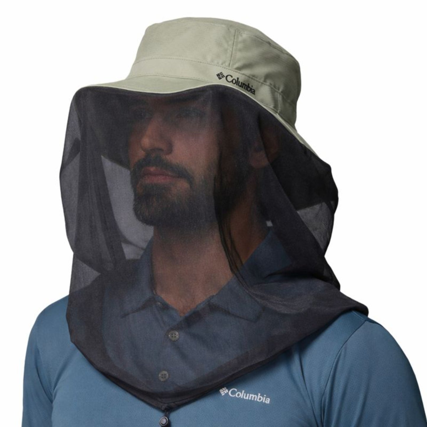 Columbia Unisex Green Omni-Shade No See Um Mesh Booney Hat for Sun Protection