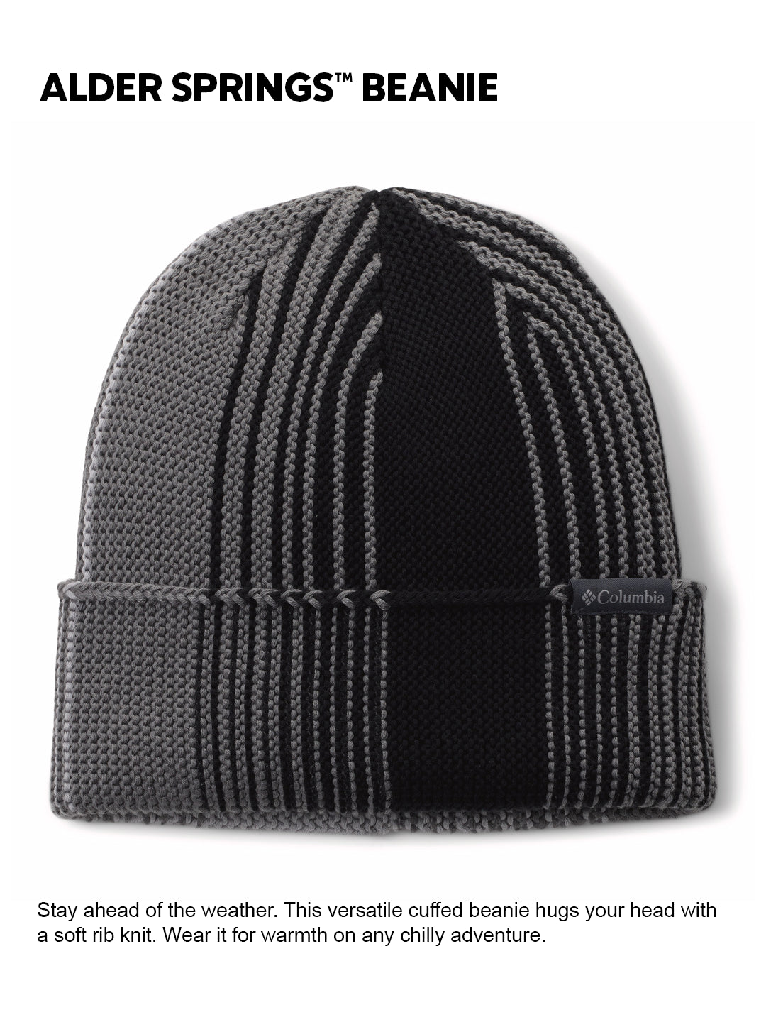 Columbia Unisex Black Alder Springs Beanie