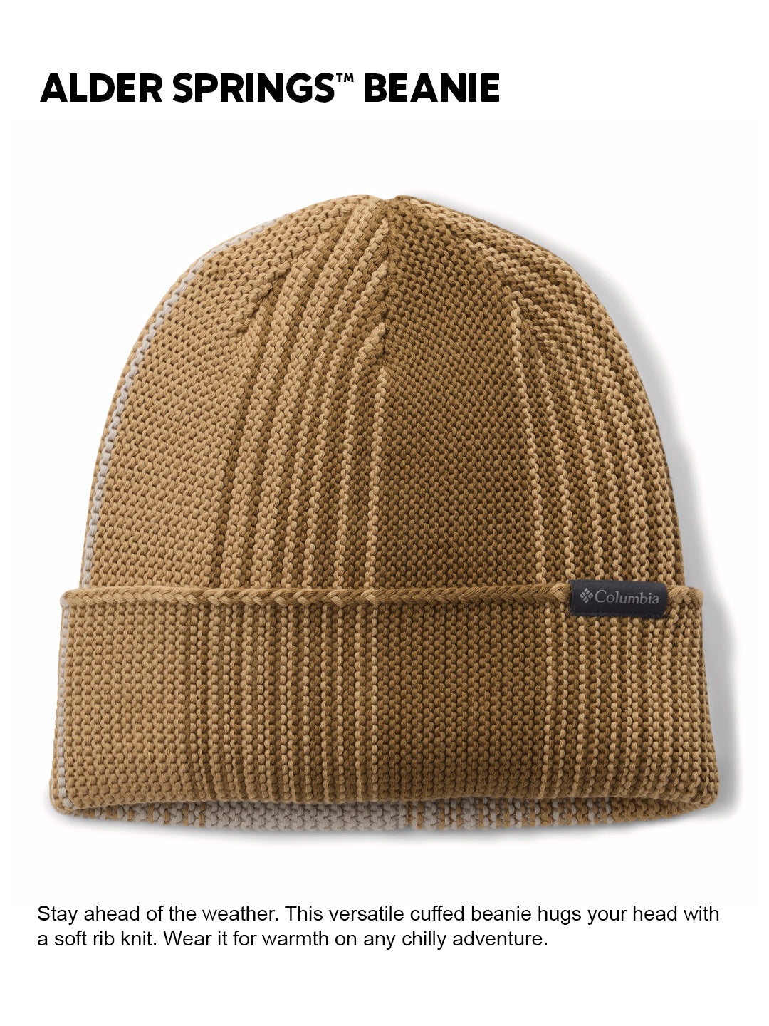 Columbia Unisex Beige Alder Springs Beanie