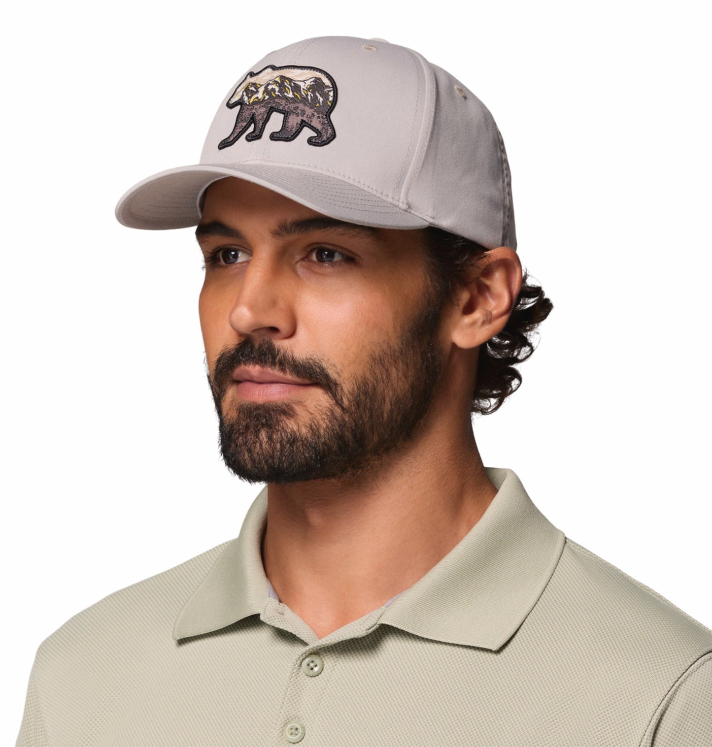 Columbia Unisex Light Grey Lost Lager 3D Stretch Snap Back Cap